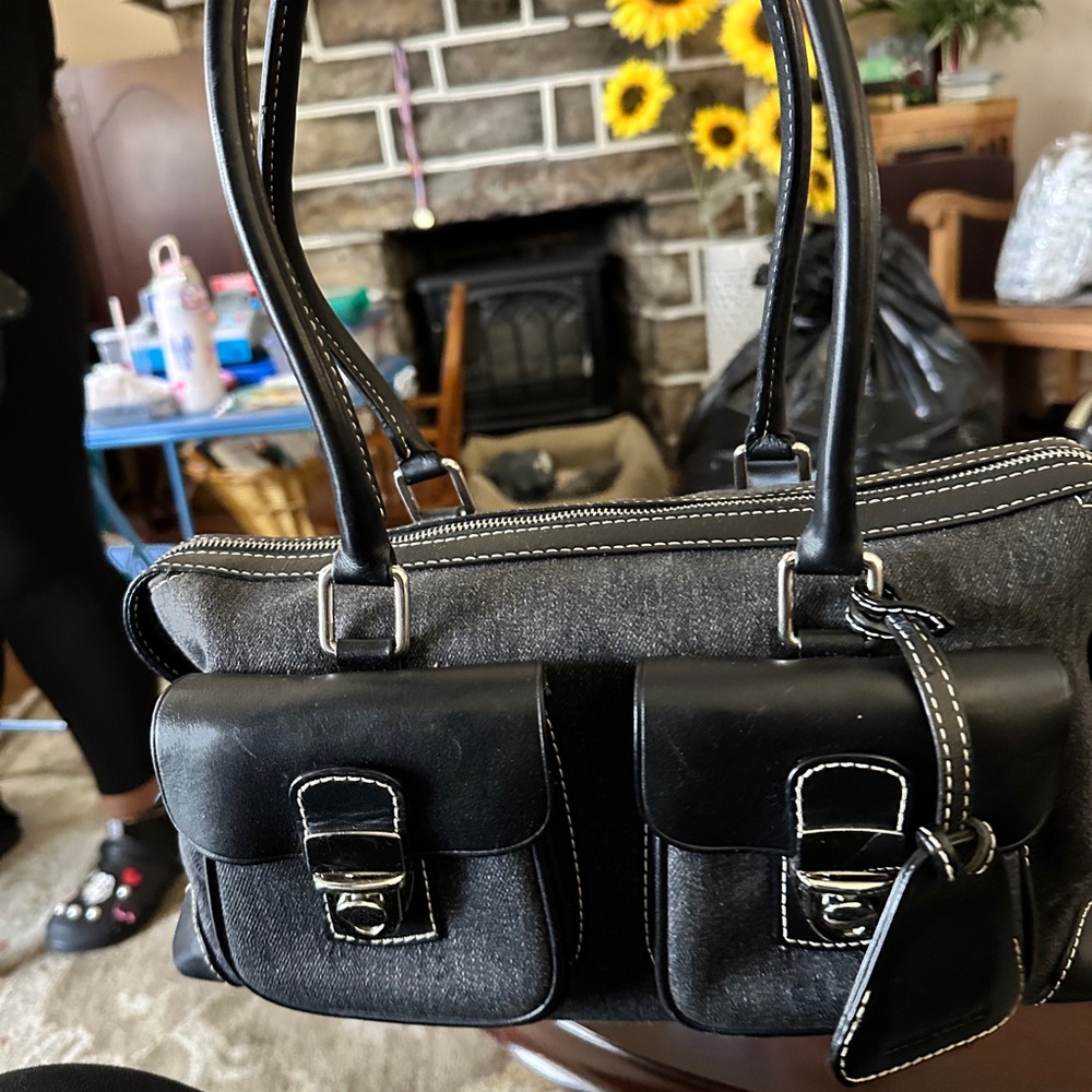 Dooney & Bourke Black and Gray Shoulder Bag- offers welcomed
